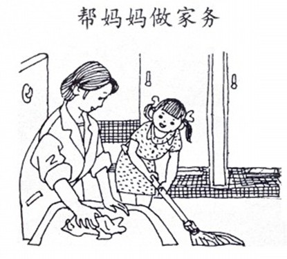 小學一年級看圖寫話:幫媽媽做家務 小學一年級看圖寫話:幫媽媽做家務